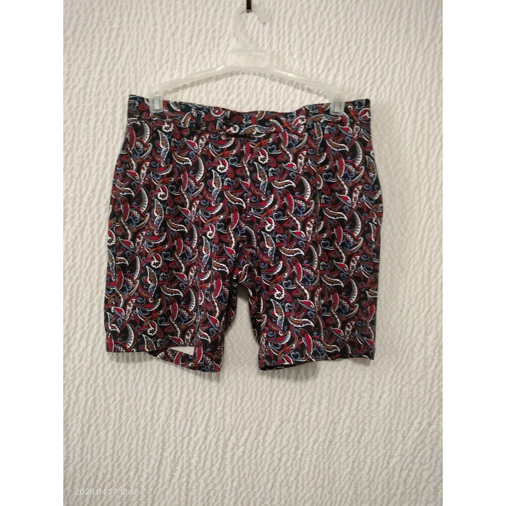 MURANO Athens Collection Paisley Colorful Mens Golf Shorts Size 33
